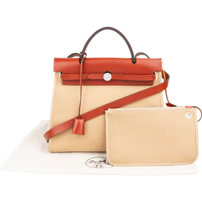 Hermès Classic Cotton Herbag 31 Zip Crossbody Handbag