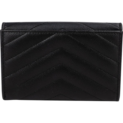 Saint Laurent Grain de Poudre Matelassé Small Envelope Wallet