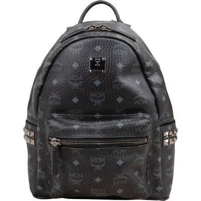 MCM Monogram Visetos Stark Side Studs Mini Backpack
