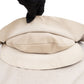Yves Saint Laurent Suede Leather Rive Gauche Ruffled Hobo Mombasa Shoulder Bag