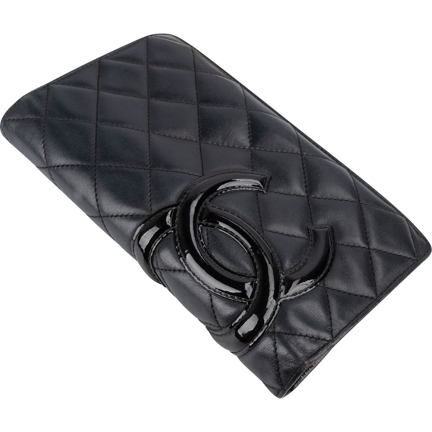 Chanel Quilted Lambskin Cambon Long Wallet