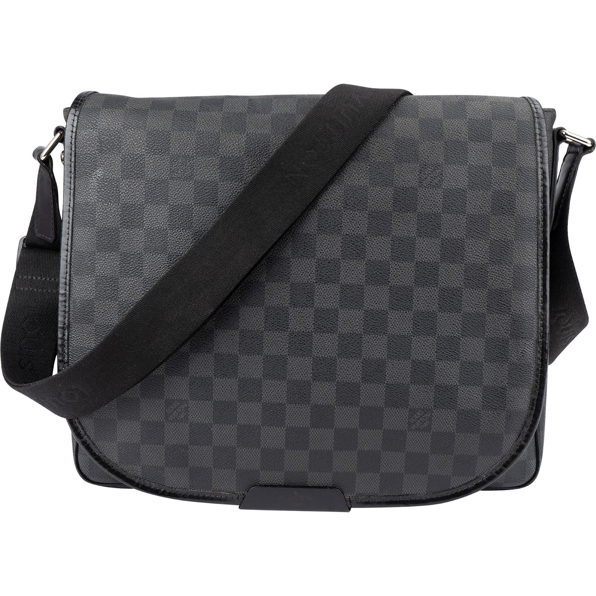 Louis Vuitton Daniel MM Messenger aus Damier Graphite Canvas – Vorderansicht