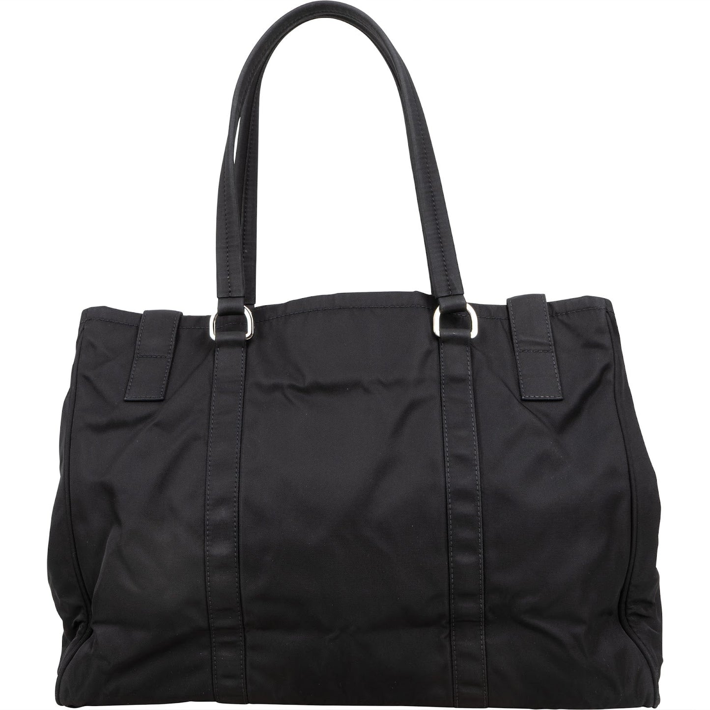 Prada Nylon Triangle Tote Handbag