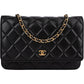 Chanel Quilted Lambskin CC Wallet On Chain Crossbody Bag