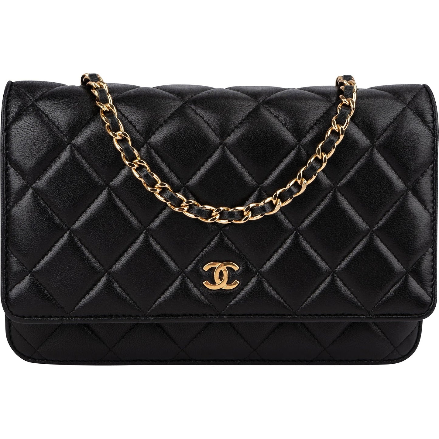 Chanel Quilted Lambskin CC Wallet On Chain Crossbody Bag