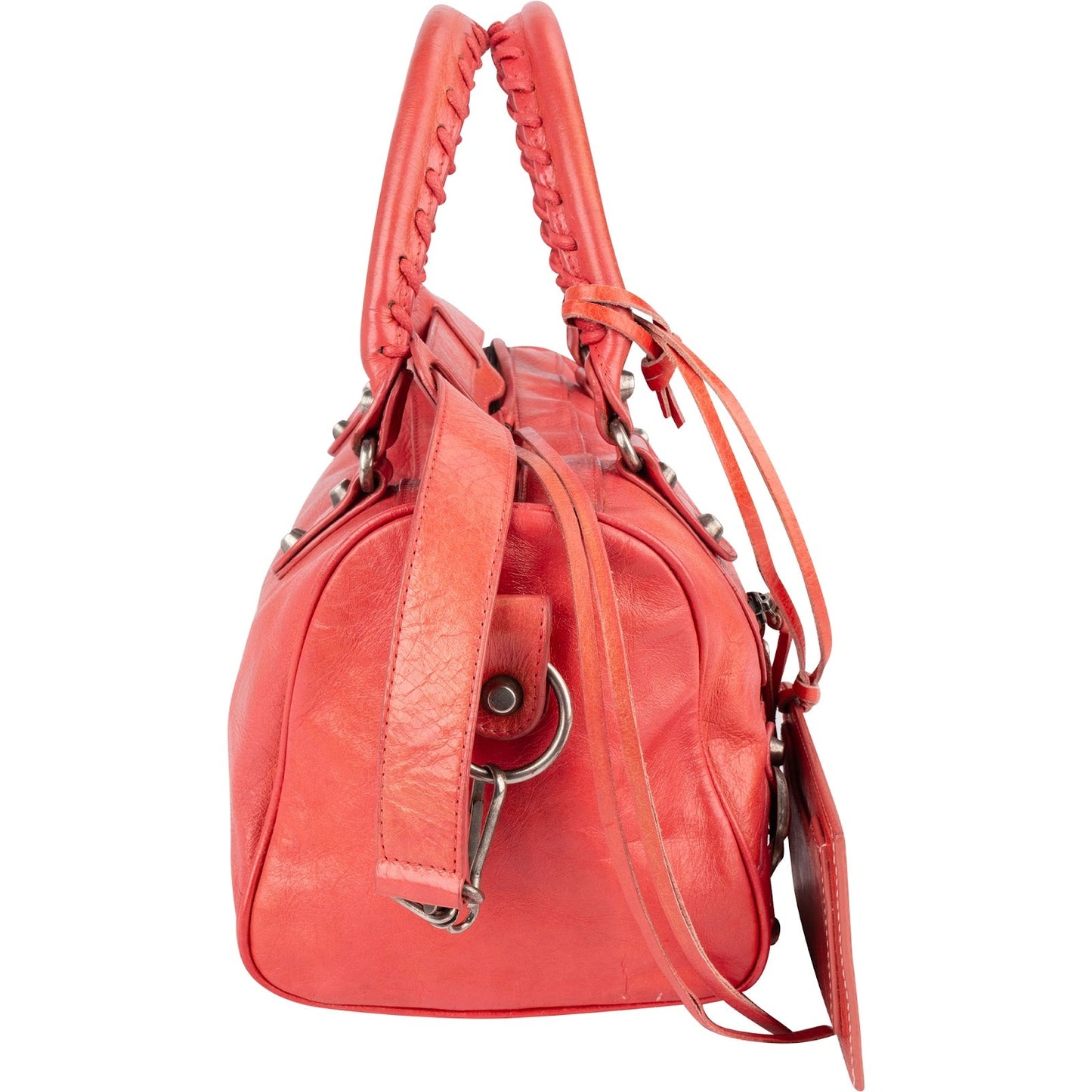 Balenciaga Pink Leather City Twiggy Handbag