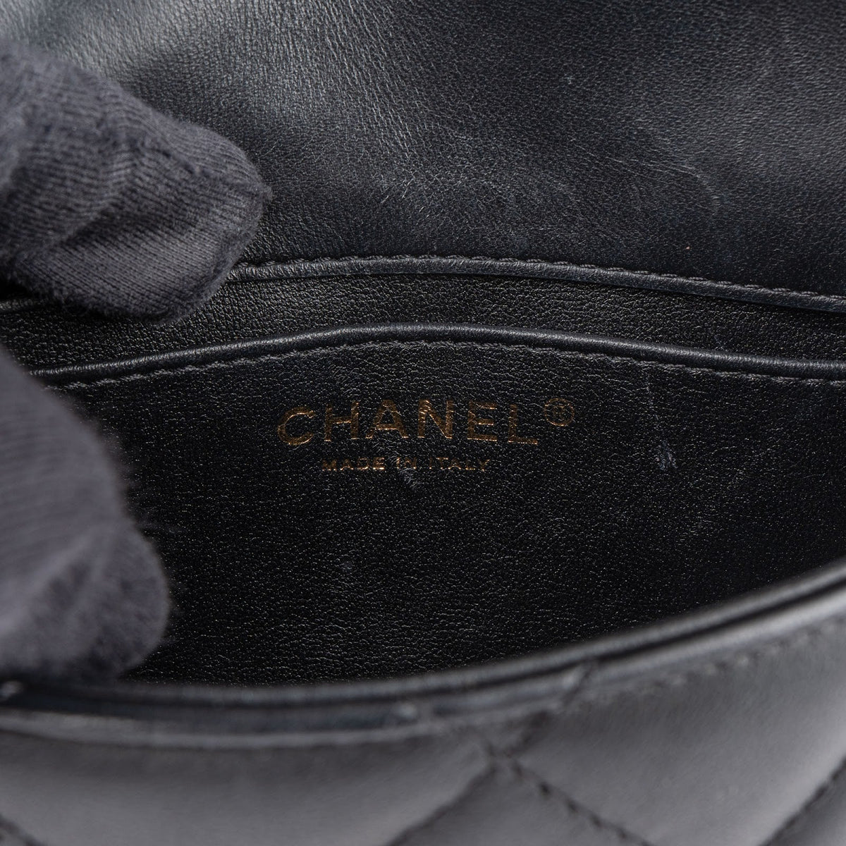 Chanel Quilted Lambskin Heart Charms Mini Rectangular Single Flap Crossbody Bag