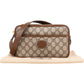 Gucci Monogram Neo Vintage GG Supreme Small Messenger Crossbody Bag