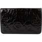 Chanel Patent Embossed Leather Camellia Wallet On Chain Crossbody Bag