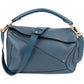 Loewe Blue Leather Puzzle Handbag