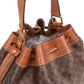 Celine Macadam Monogram Canvas Drawstring Bucket Shoulder Bag