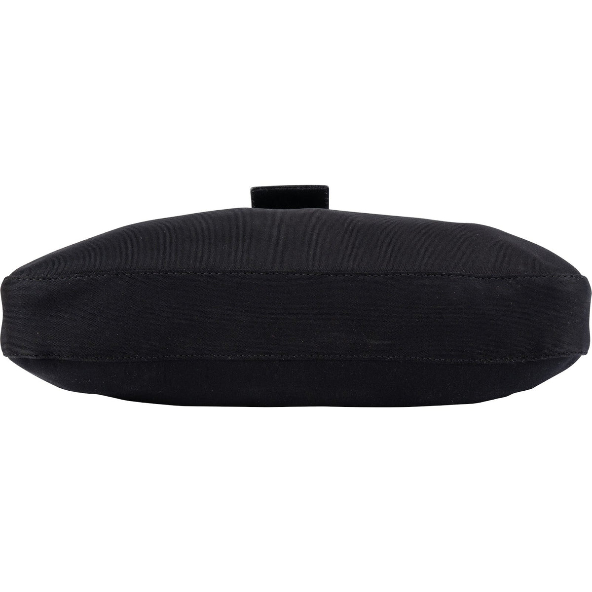 Fendi Black Cotton Baguette Buckel Shoulder Bag