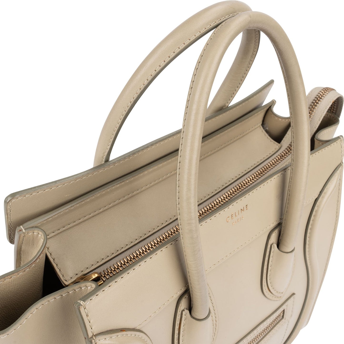 Céline Smooth Leather Luggage Handbag
