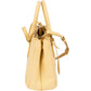 Prada Yellow Saffiano Leather Small Galleria Handbag