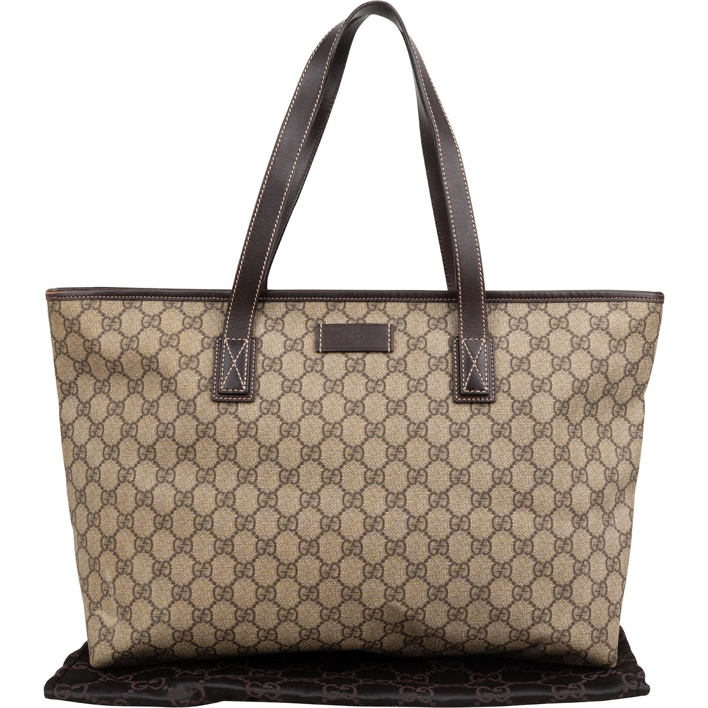 Gucci Monogram GG Supreme Tote Handbag