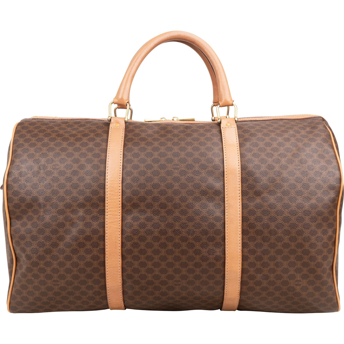 Celine Macadam Monogram Canvas Boston 50 Travel Bag