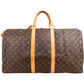 Louis Vuitton Monogram Canvas Keepall 55 Bandoulière Travel Bag