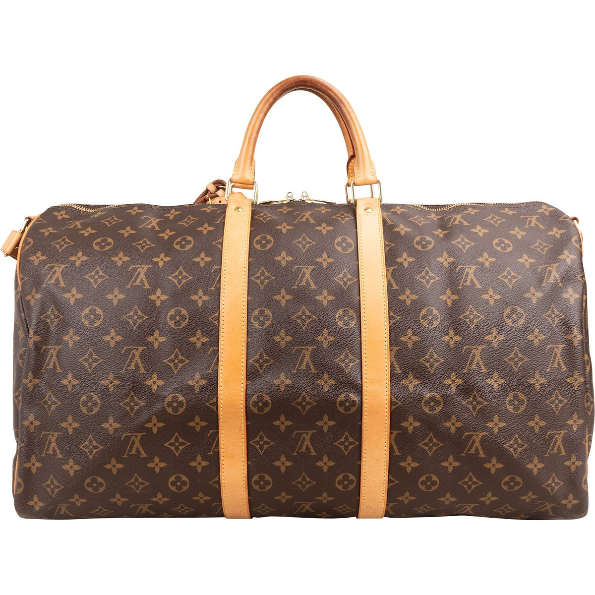 Louis Vuitton Monogram Canvas Keepall 55 Bandoulière Travel Bag