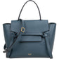 Celine Petrol Leather Grained Calfskin Belt Handbag