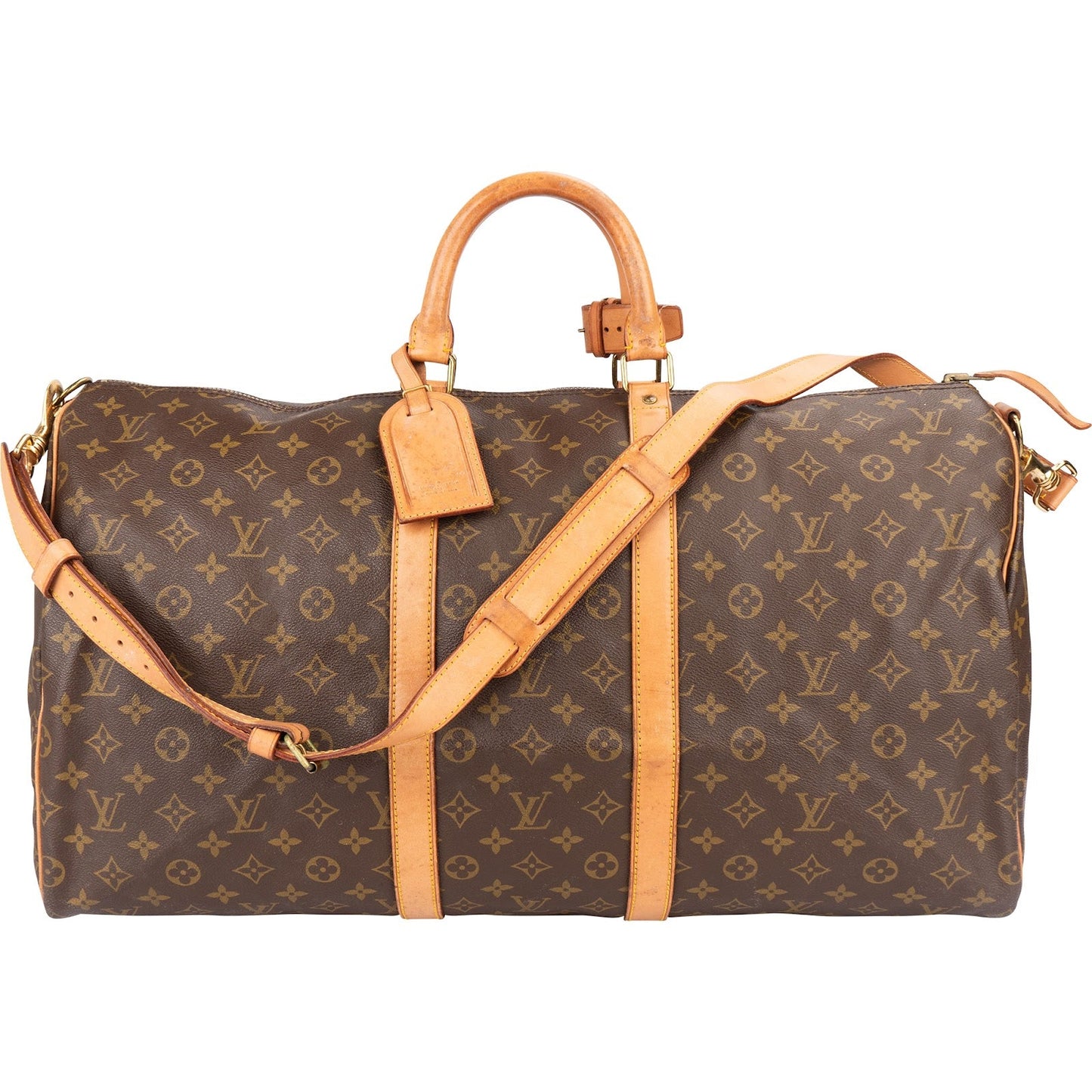 Louis Vuitton Monogram Canvas Keepall 55 Bandoulière Travel Bag