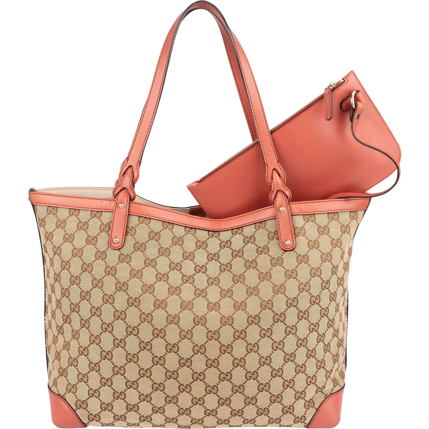 Gucci Monogram GG Canvas Bree Tote Shopper Shoulder Bag