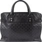 Gucci Guccissima Leather Web Detail Briefcase Handbag