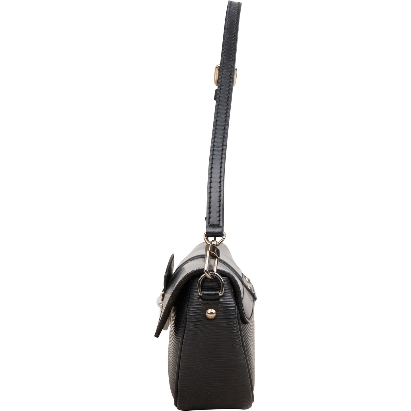 Louis Vuitton Noir Epi Leather Montaigne Pochette Shoulder Bag