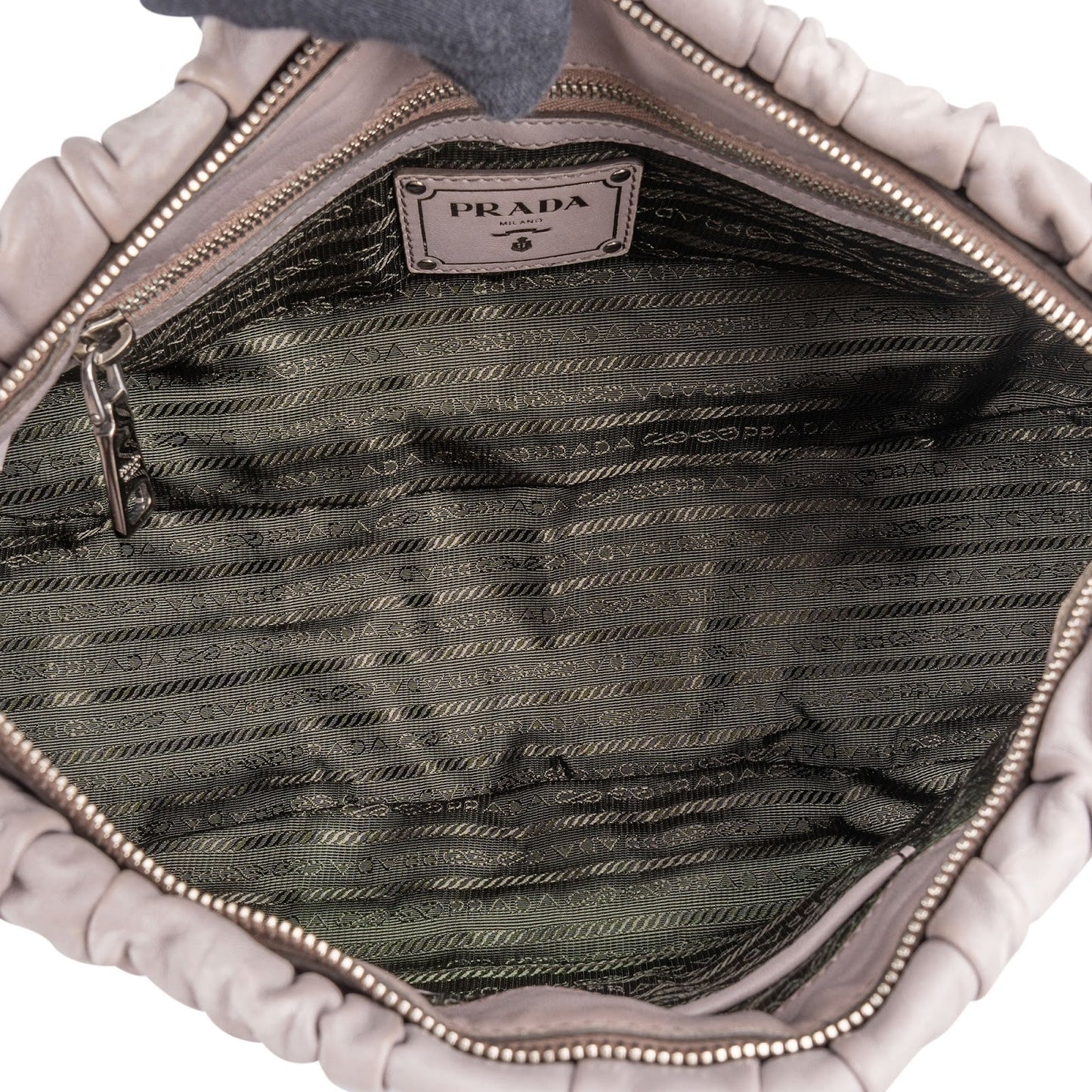 Prada Quilted Nappa Gaufre Satchel Handbag
