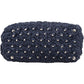 Prada Woven Raffia Polka-Dot Tote Shoulder Handbag