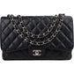 Chanel Quilted Caviar Leather Palladium Jumbo Single Flap Crossbody Bag