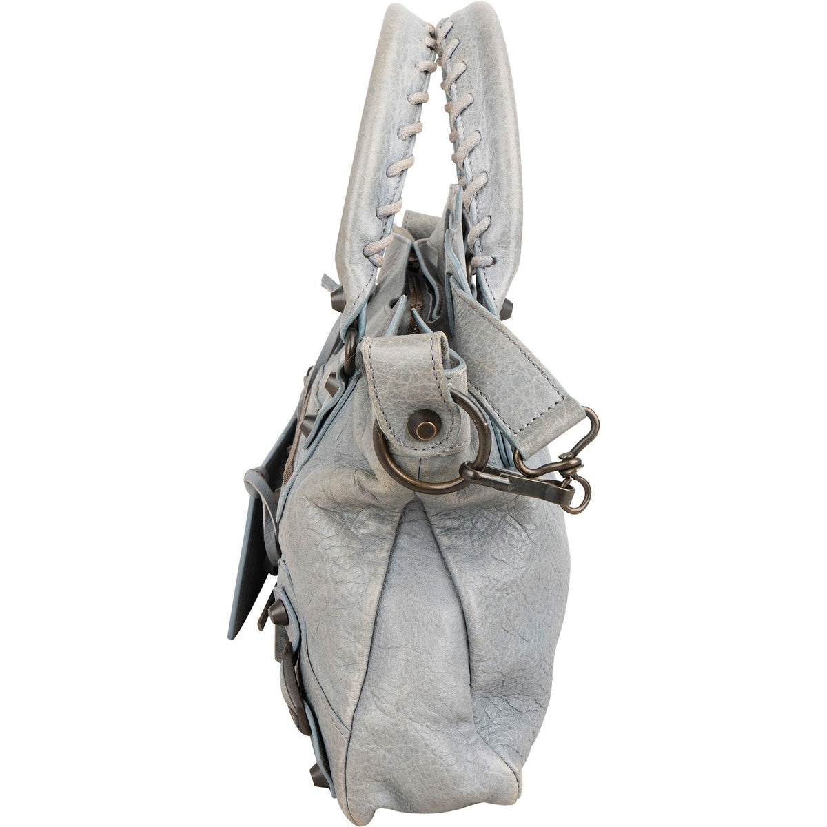 Balenciaga Grey Leather Classic City Handbag