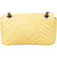 Gucci Bright Yellow Matelassé Leather Marmont Crossbody Bag