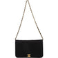 Chanel Quilted Cotton Medium Single Flap Shoulder Bag