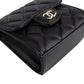 Chanel Quilted Lambskin Mini Single Flap with Top Handle Crossbody Bag