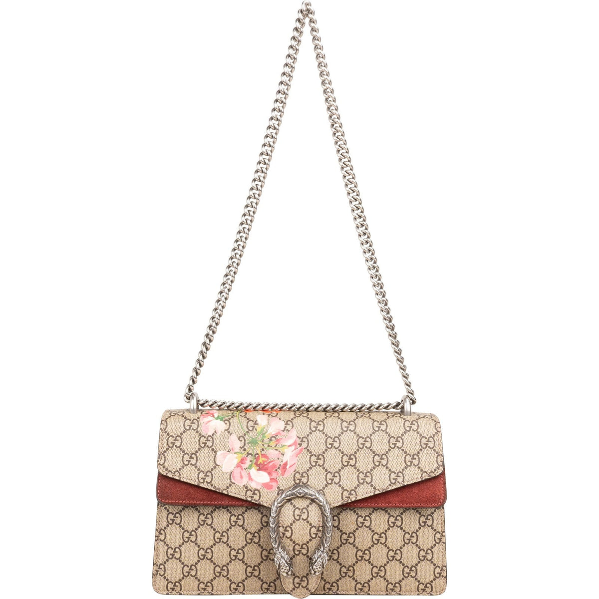 Gucci Monogram GG Supreme Floral Print Dionysus Shoulder Bag