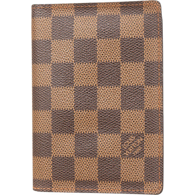 Louis Vuitton Monogram Damier Ebene Passport Cover Card Holder