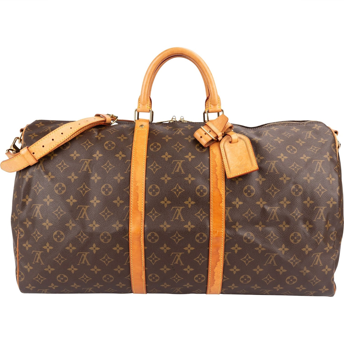 Louis Vuitton Monogram Canvas Keepall 55 Bandoulière Travel Bag
