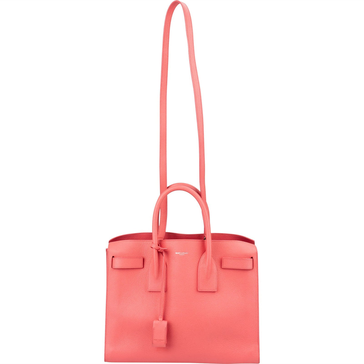 Saint Laurent Grained Leather Sac de Jour Handbag