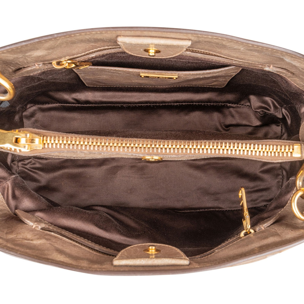 Miu Miu Tasche aus Vitello-Lux-Leder – Ansicht 10