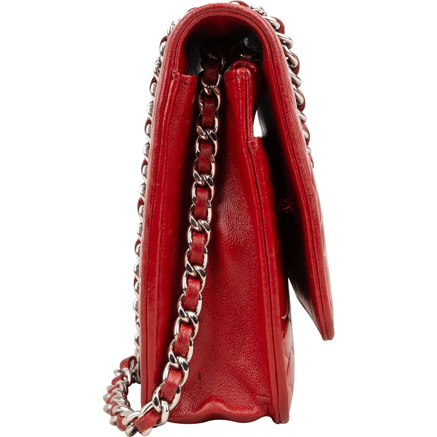 Chanel Leather Leather Wallet On Chain Crossbody Bag