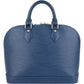 Louis Vuitton Blue Epi Leather Alma PM Handbag