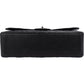 Chanel Quilted Caviar Leather Palladium Maxi Double Flap Crossbody Bag