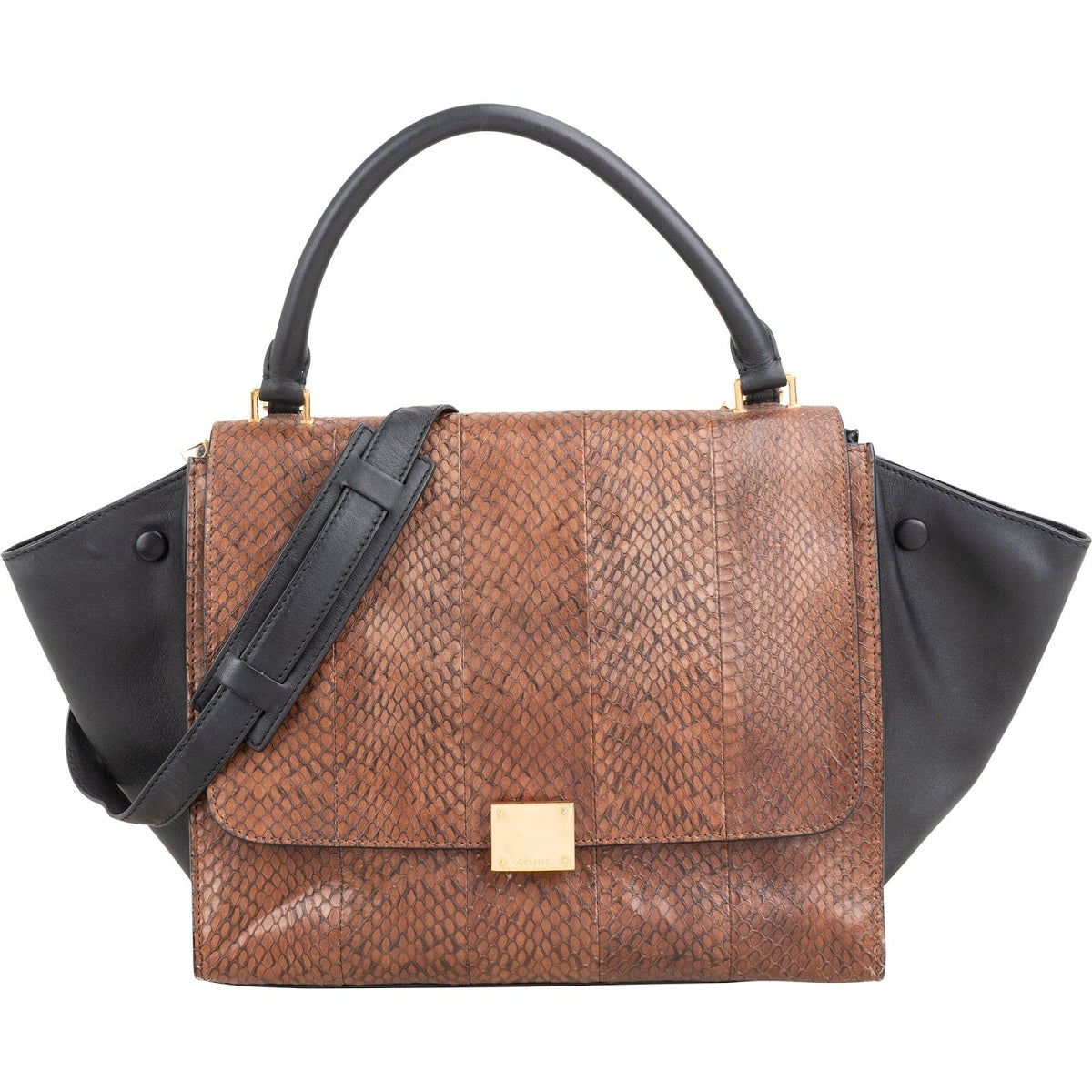Céline Python Leather Trapeze Handbag