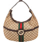 Gucci Monogram GG Canvas Britt Hobo Shoulder Bag