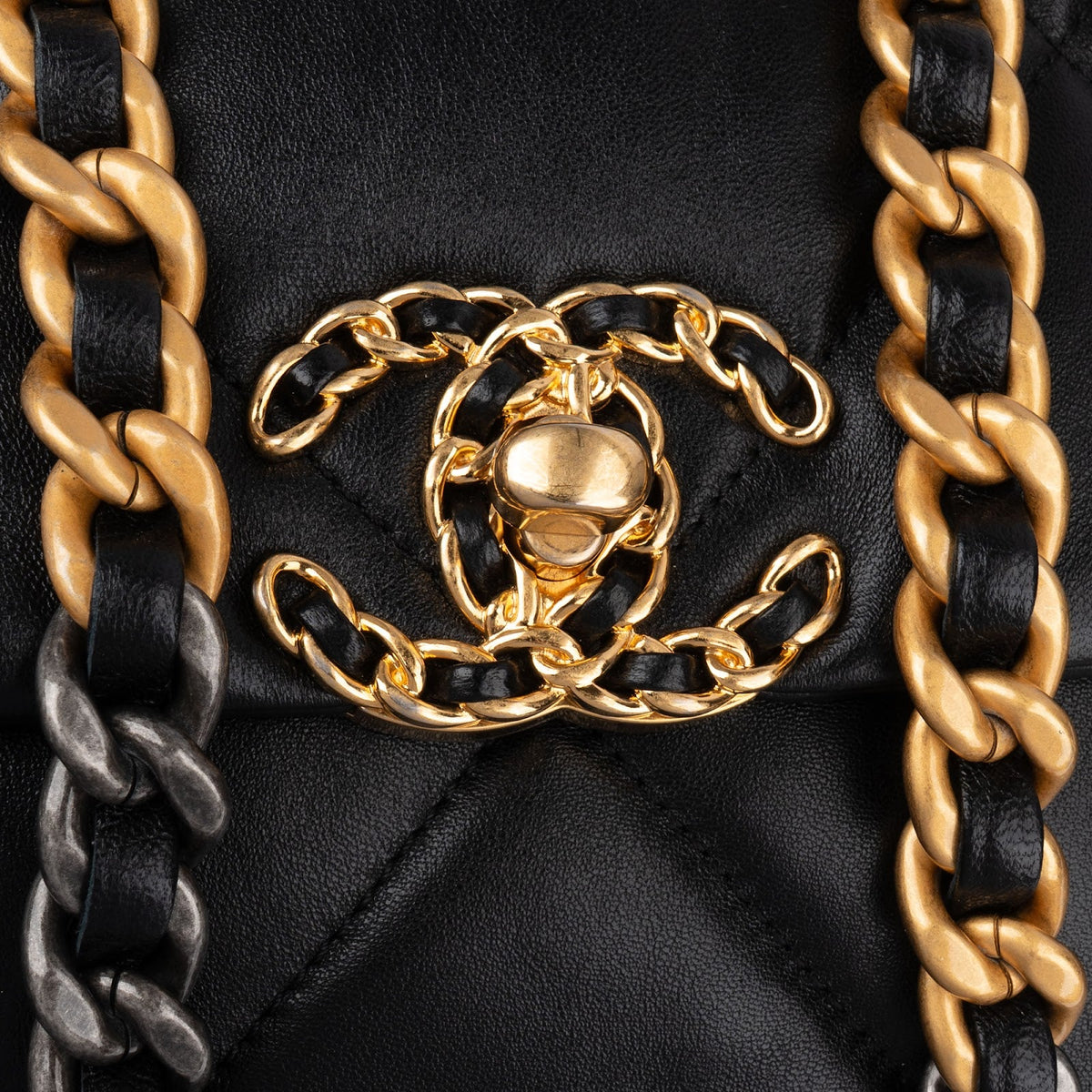 Chanel 19 Quilted Lambskin Medium Single Flap Crossbody Handbag