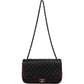 Chanel Quilted Lambskin Bicolor Jumbo Single Flap Shoulder Bag