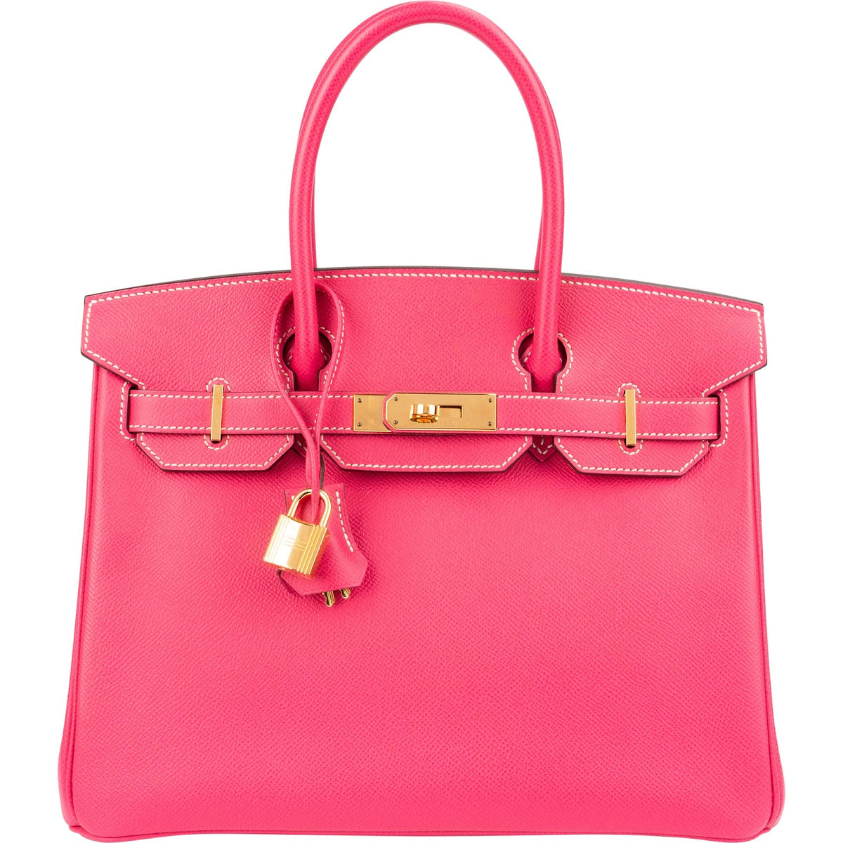 Hermès Rose Tyrien Epsom Leather Birkin 30 Handbag