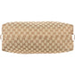 Gucci Monogram GG Heavy Braided Handle Bamboo Shoulder Bag