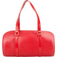 Louis Vuitton Red Epi Leather Soufflot Handbag