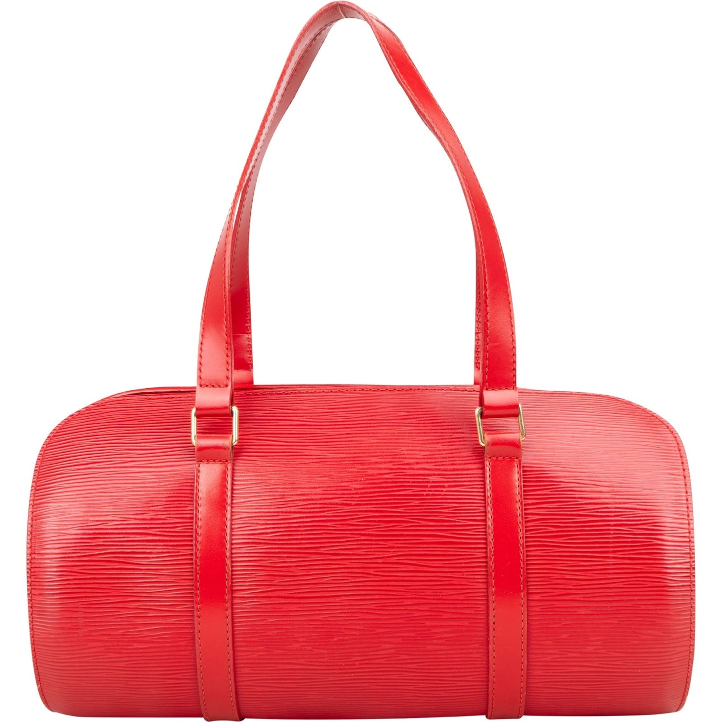 Louis Vuitton Red Epi Leather Soufflot Handbag